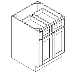 Standard Base 2 Drawers 2 Doors