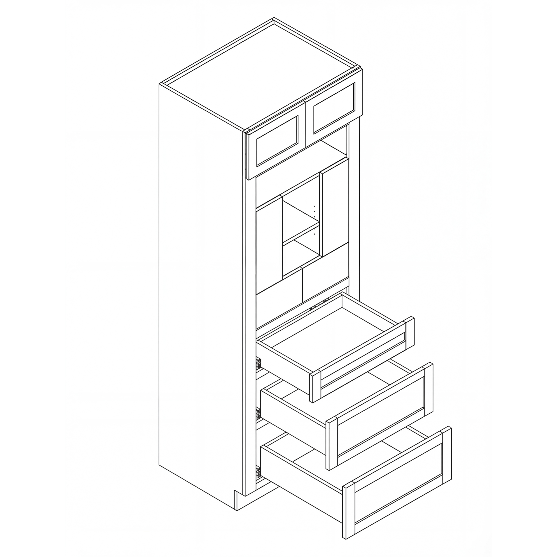 Oven Cabinet 3 Drawers