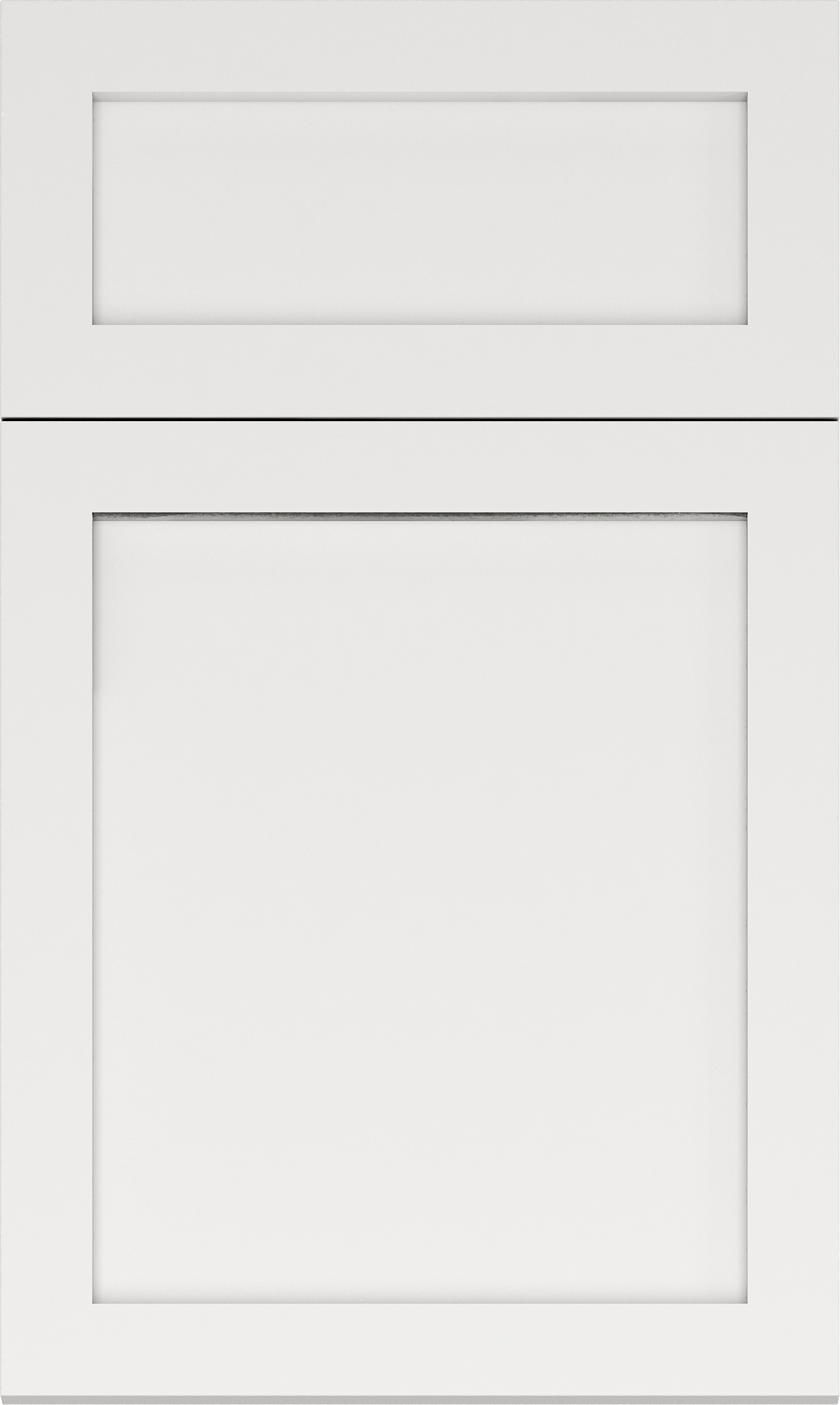 Sleek White Shaker Front